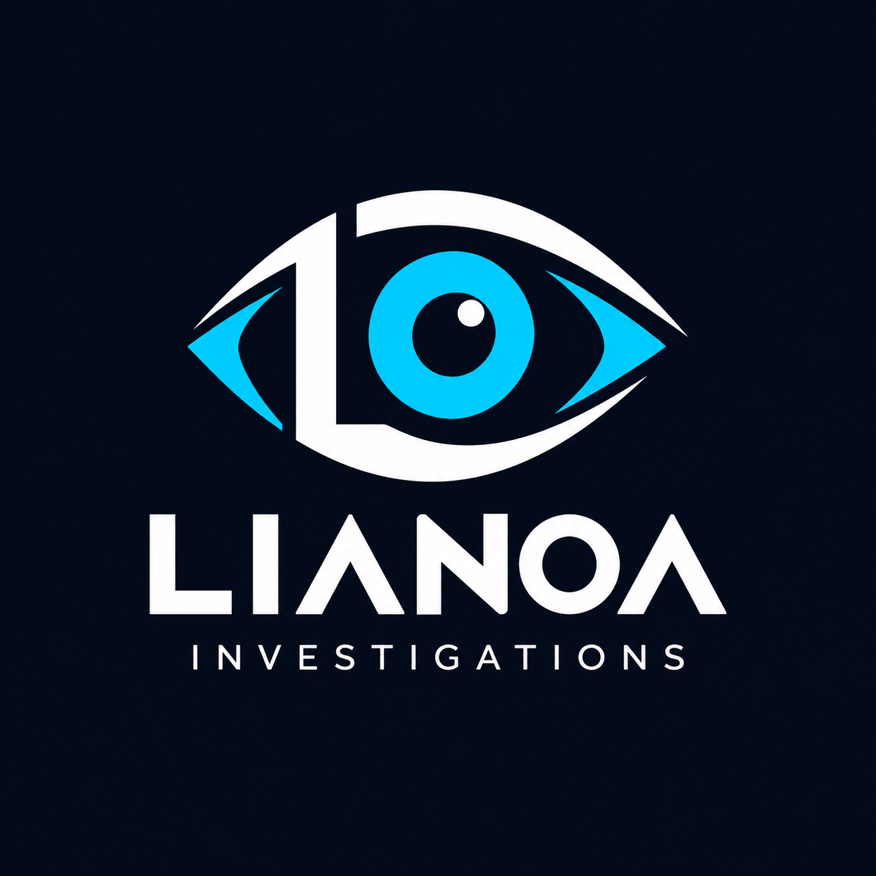 Lianoa Investigations — סמל עין בטורקיז ולבן